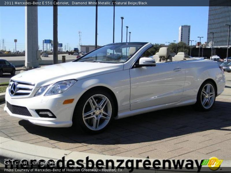 Diamond White Metallic / Natural Beige/Black 2011 Mercedes-Benz E 550 Cabriolet