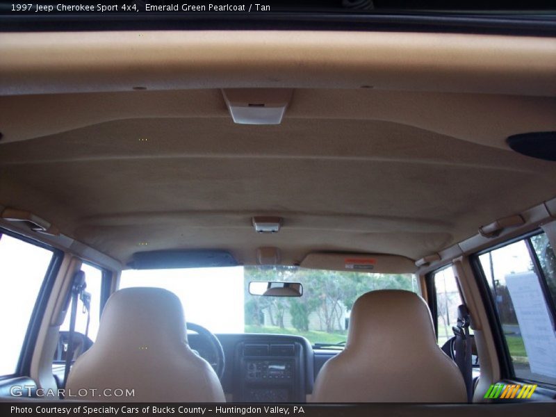 Emerald Green Pearlcoat / Tan 1997 Jeep Cherokee Sport 4x4