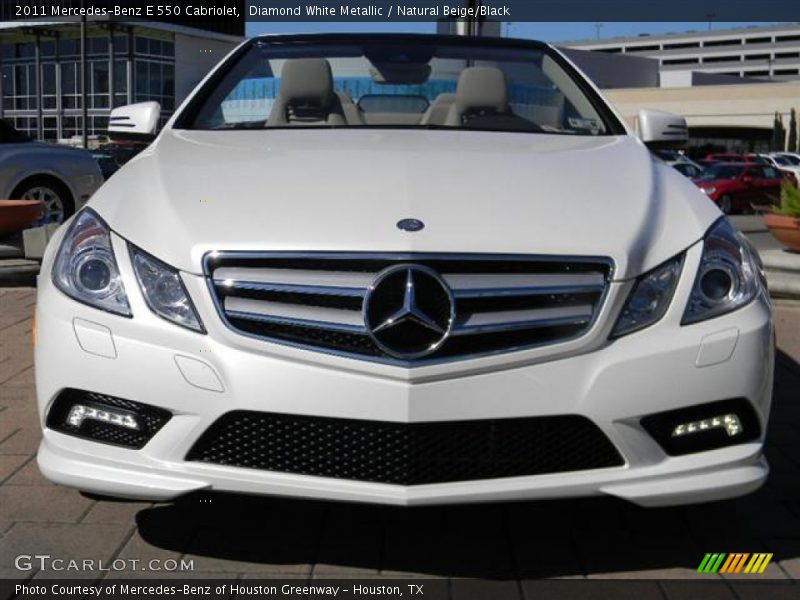 Diamond White Metallic / Natural Beige/Black 2011 Mercedes-Benz E 550 Cabriolet