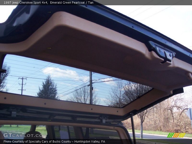 Emerald Green Pearlcoat / Tan 1997 Jeep Cherokee Sport 4x4