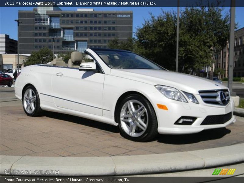 Diamond White Metallic / Natural Beige/Black 2011 Mercedes-Benz E 550 Cabriolet