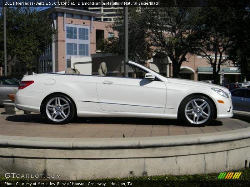 Diamond White Metallic / Natural Beige/Black 2011 Mercedes-Benz E 550 Cabriolet