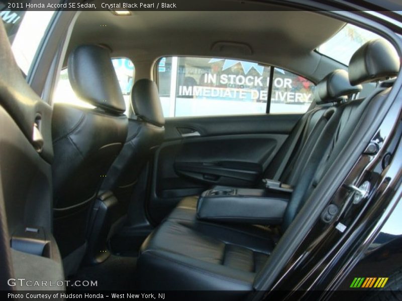 Crystal Black Pearl / Black 2011 Honda Accord SE Sedan