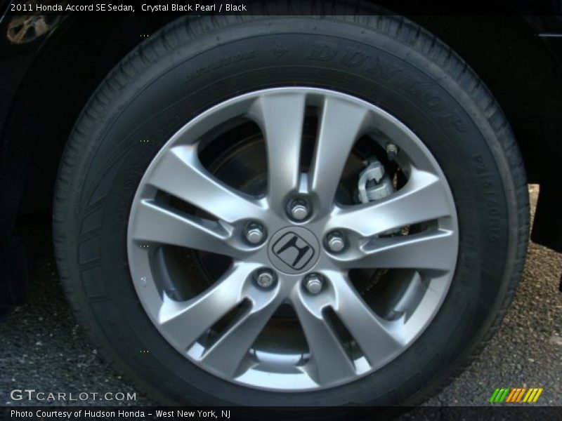 Crystal Black Pearl / Black 2011 Honda Accord SE Sedan
