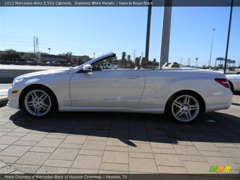 Diamond White Metallic / Natural Beige/Black 2011 Mercedes-Benz E 550 Cabriolet