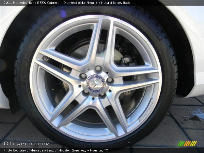 Diamond White Metallic / Natural Beige/Black 2011 Mercedes-Benz E 550 Cabriolet