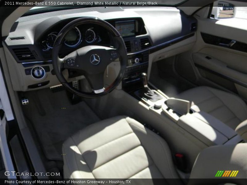 Diamond White Metallic / Natural Beige/Black 2011 Mercedes-Benz E 550 Cabriolet
