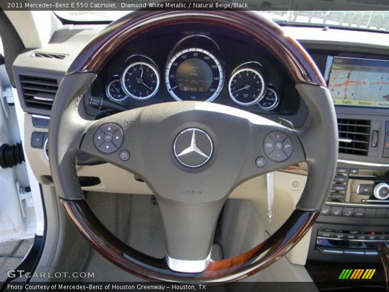 Diamond White Metallic / Natural Beige/Black 2011 Mercedes-Benz E 550 Cabriolet