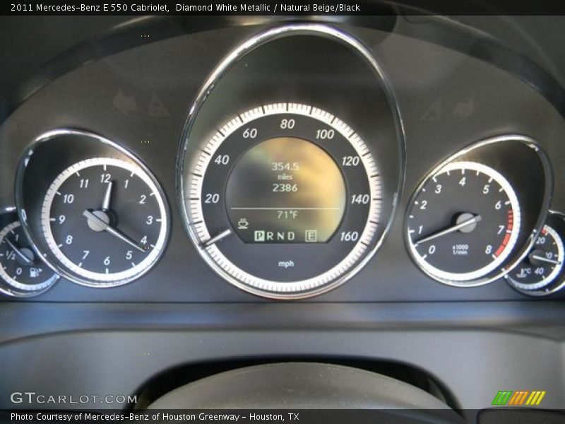 Diamond White Metallic / Natural Beige/Black 2011 Mercedes-Benz E 550 Cabriolet