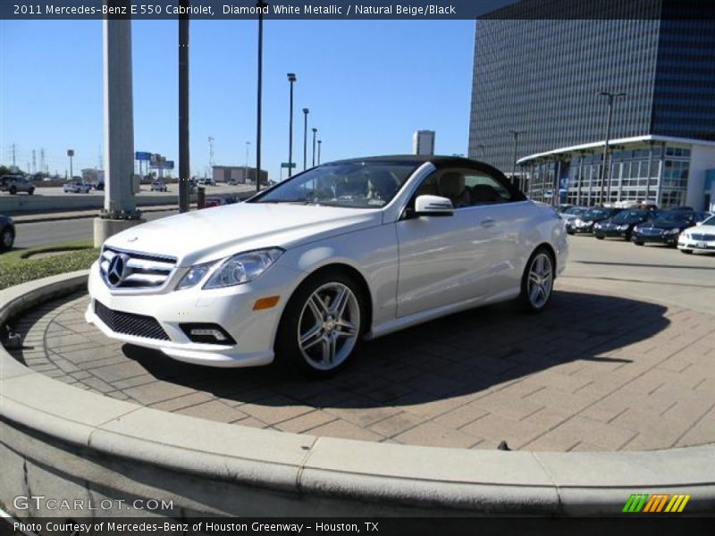 Diamond White Metallic / Natural Beige/Black 2011 Mercedes-Benz E 550 Cabriolet