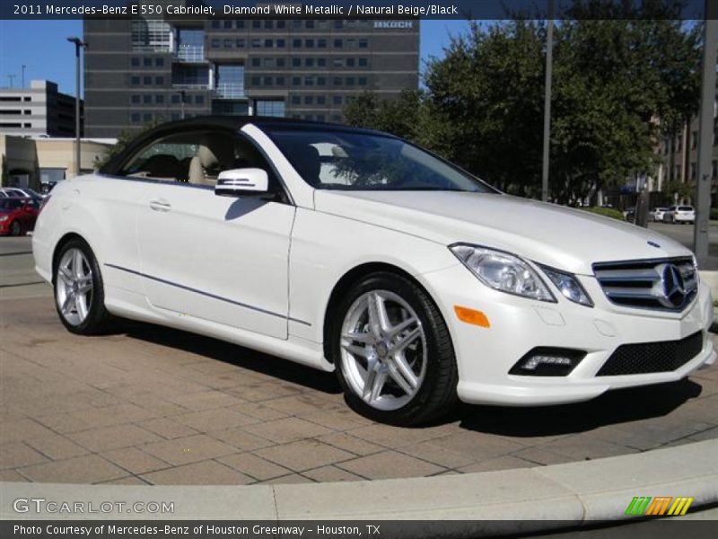 Diamond White Metallic / Natural Beige/Black 2011 Mercedes-Benz E 550 Cabriolet