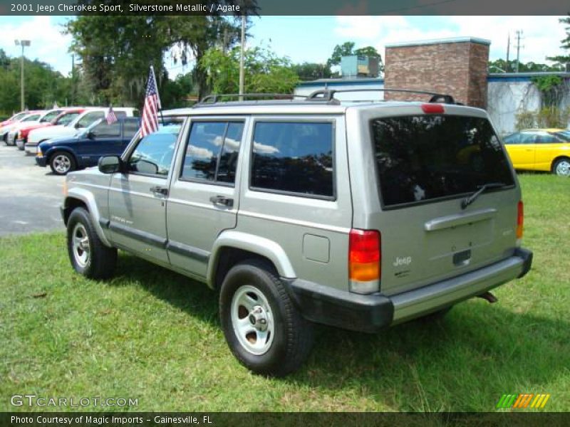 Silverstone Metallic / Agate 2001 Jeep Cherokee Sport