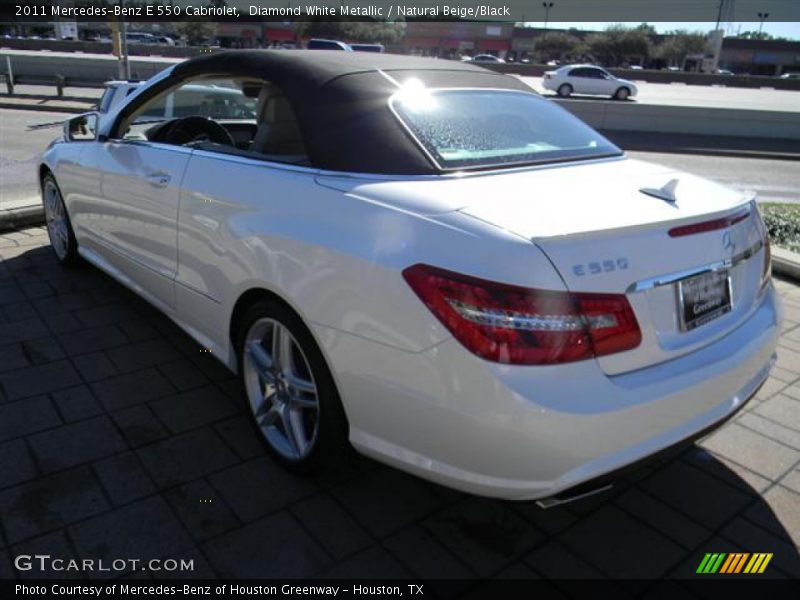 Diamond White Metallic / Natural Beige/Black 2011 Mercedes-Benz E 550 Cabriolet