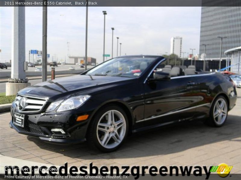 Black / Black 2011 Mercedes-Benz E 550 Cabriolet