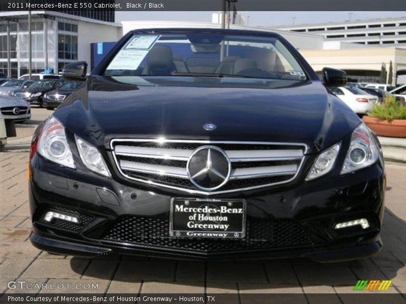 Black / Black 2011 Mercedes-Benz E 550 Cabriolet