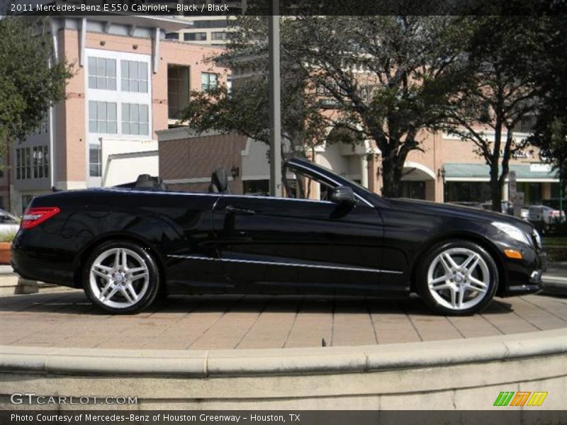 Black / Black 2011 Mercedes-Benz E 550 Cabriolet