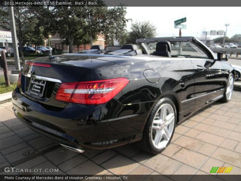 Black / Black 2011 Mercedes-Benz E 550 Cabriolet