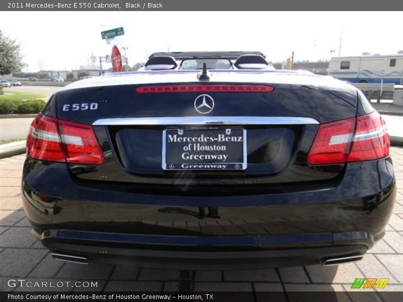 Black / Black 2011 Mercedes-Benz E 550 Cabriolet