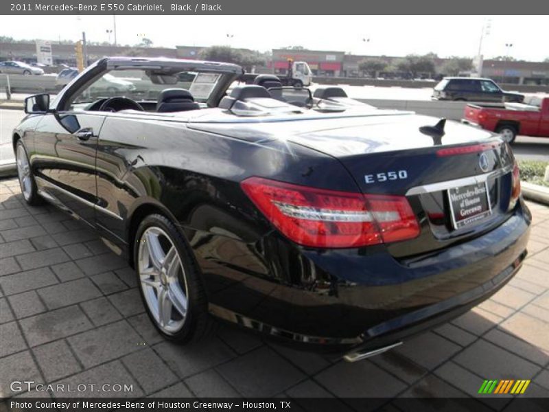 Black / Black 2011 Mercedes-Benz E 550 Cabriolet