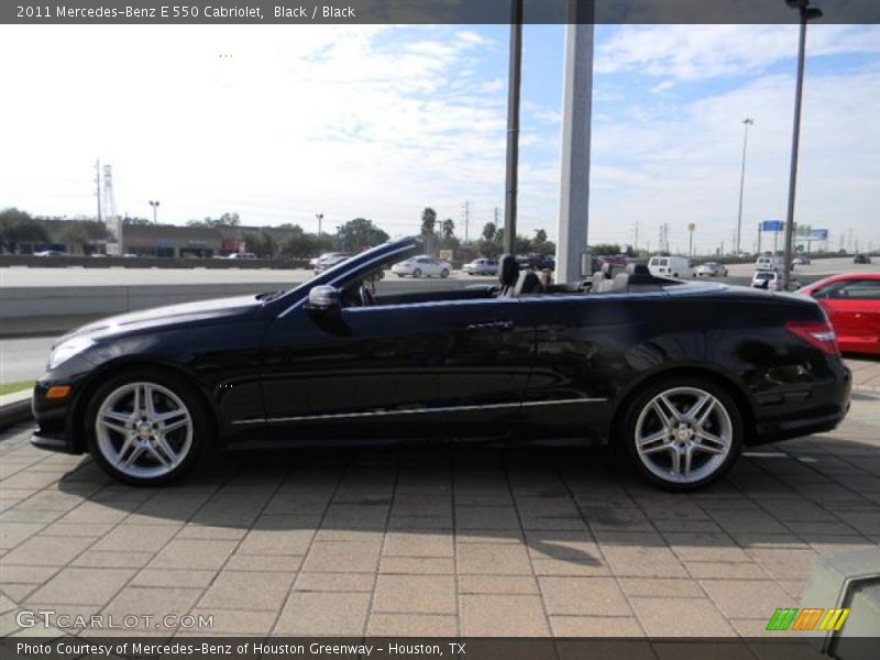Black / Black 2011 Mercedes-Benz E 550 Cabriolet