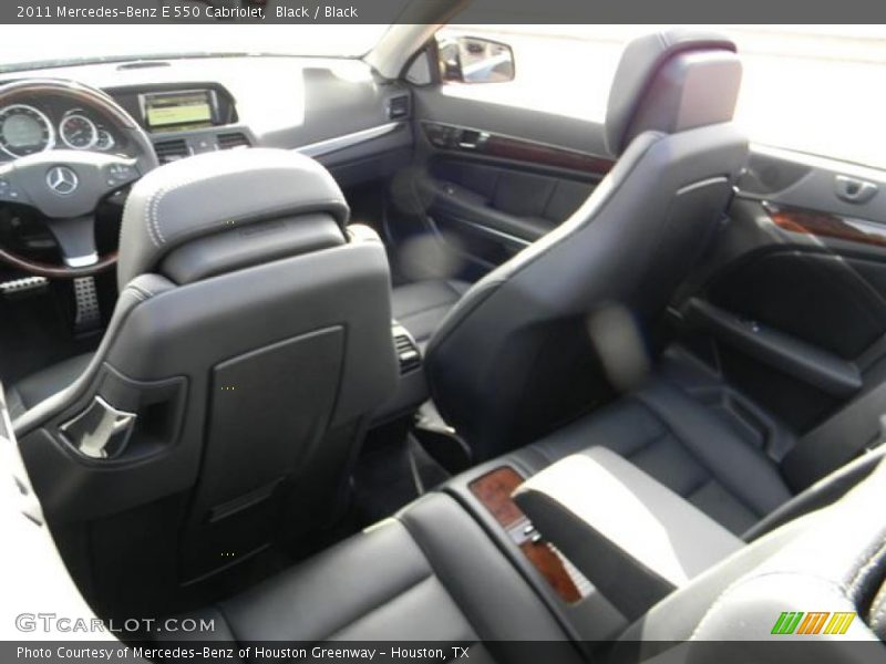 Black / Black 2011 Mercedes-Benz E 550 Cabriolet