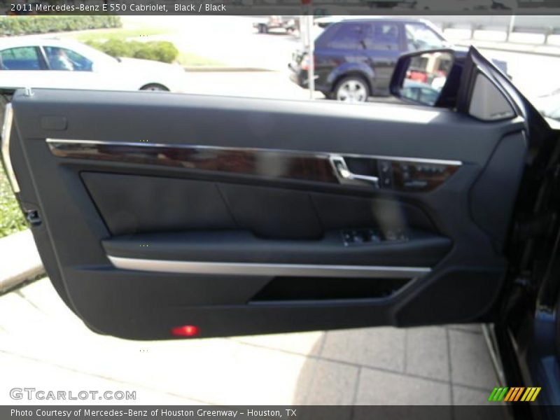 Black / Black 2011 Mercedes-Benz E 550 Cabriolet