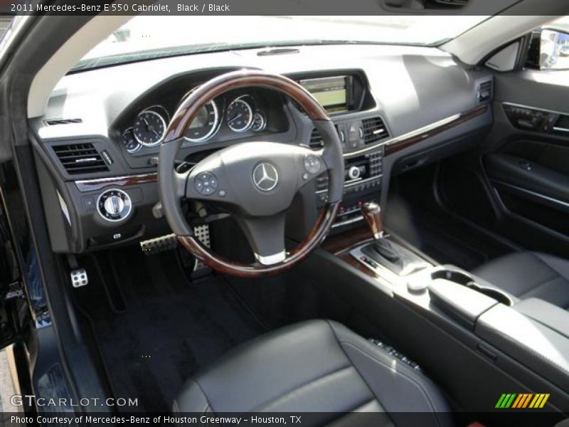 Black / Black 2011 Mercedes-Benz E 550 Cabriolet