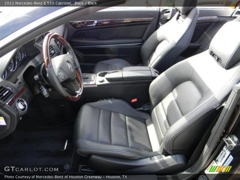 Black / Black 2011 Mercedes-Benz E 550 Cabriolet