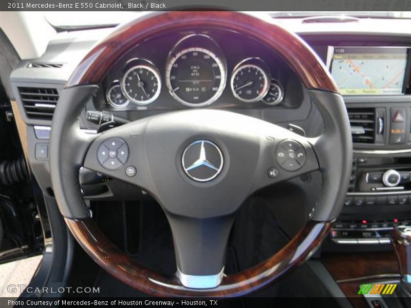 Black / Black 2011 Mercedes-Benz E 550 Cabriolet