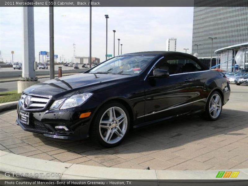 Black / Black 2011 Mercedes-Benz E 550 Cabriolet