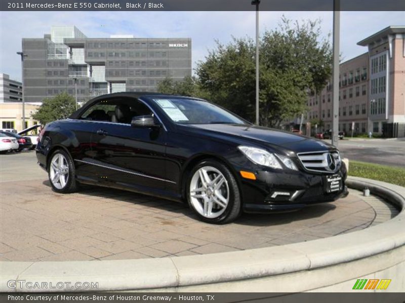 Black / Black 2011 Mercedes-Benz E 550 Cabriolet