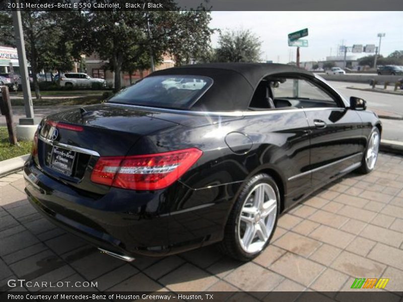 Black / Black 2011 Mercedes-Benz E 550 Cabriolet