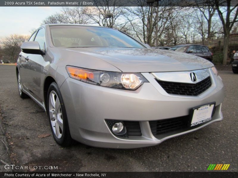 Palladium Metallic / Ebony 2009 Acura TSX Sedan