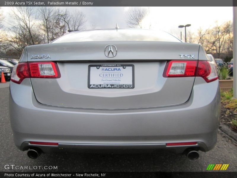 Palladium Metallic / Ebony 2009 Acura TSX Sedan