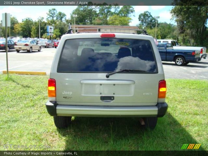 Silverstone Metallic / Agate 2001 Jeep Cherokee Sport