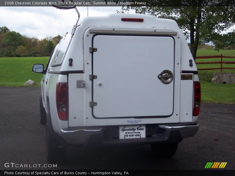 Summit White / Medium Pewter 2008 Chevrolet Colorado Work Truck Regular Cab