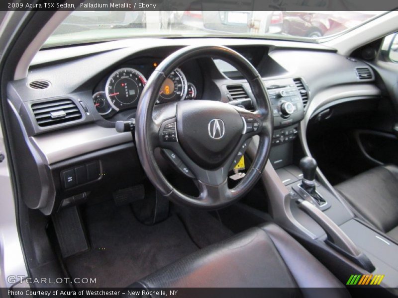Palladium Metallic / Ebony 2009 Acura TSX Sedan