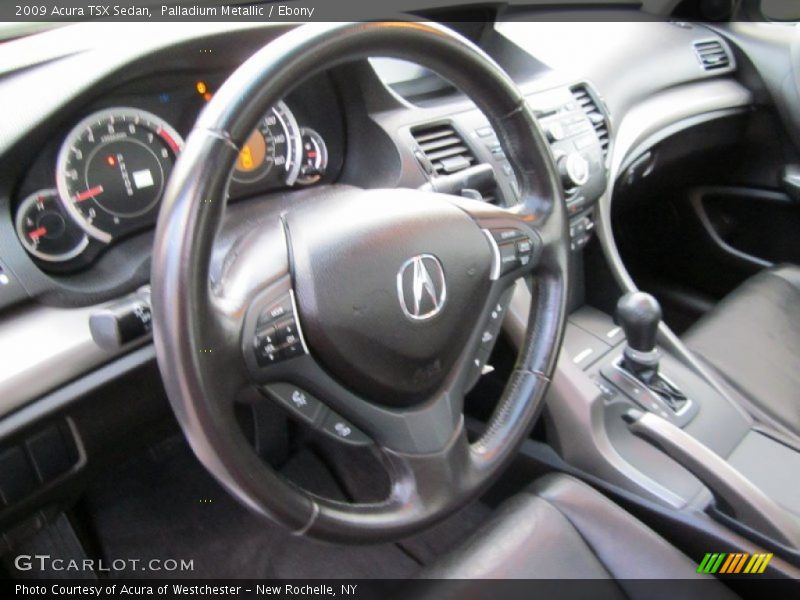 Palladium Metallic / Ebony 2009 Acura TSX Sedan