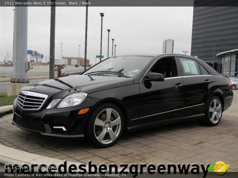 Black / Black 2011 Mercedes-Benz E 350 Sedan