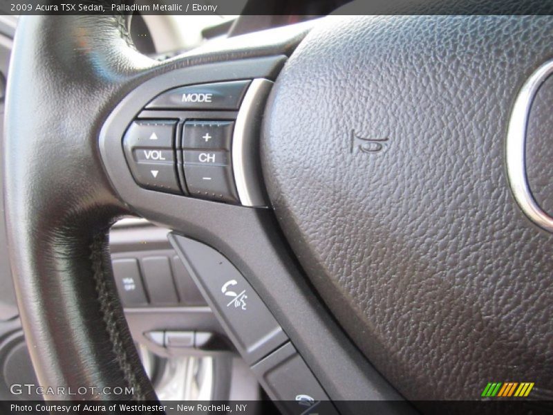 Palladium Metallic / Ebony 2009 Acura TSX Sedan