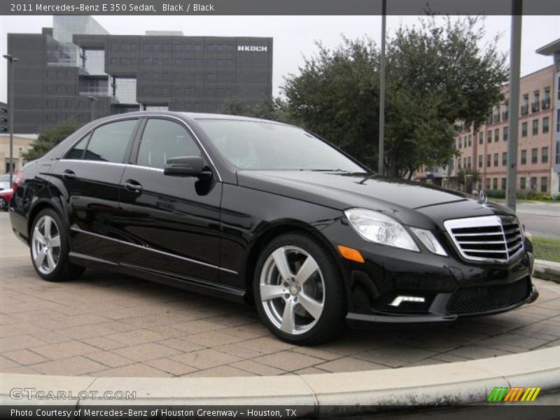 Black / Black 2011 Mercedes-Benz E 350 Sedan