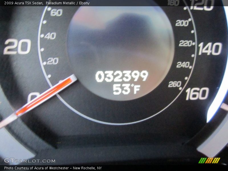 Palladium Metallic / Ebony 2009 Acura TSX Sedan