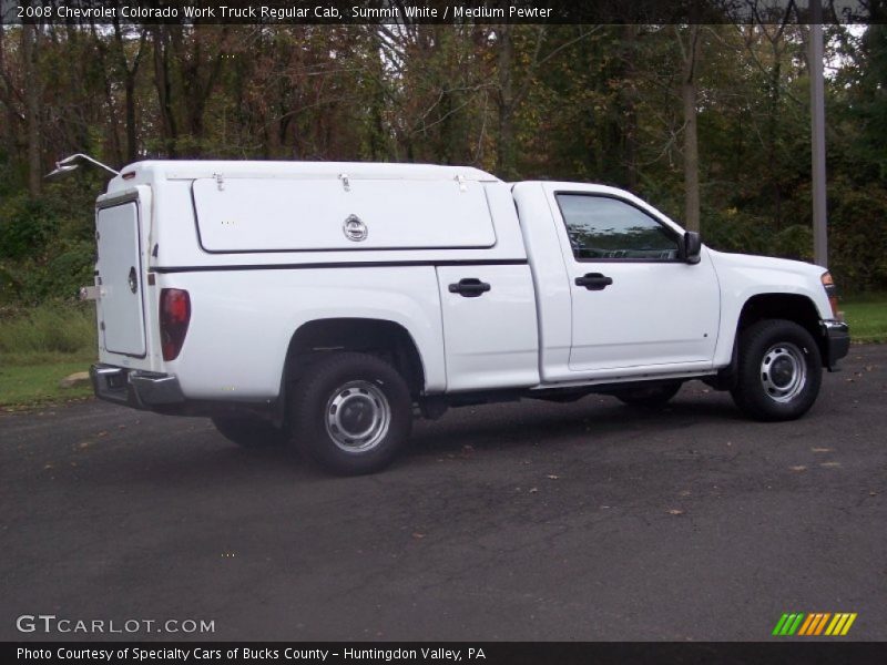 Summit White / Medium Pewter 2008 Chevrolet Colorado Work Truck Regular Cab
