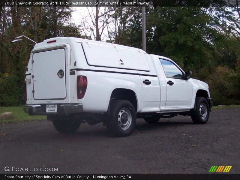 Summit White / Medium Pewter 2008 Chevrolet Colorado Work Truck Regular Cab