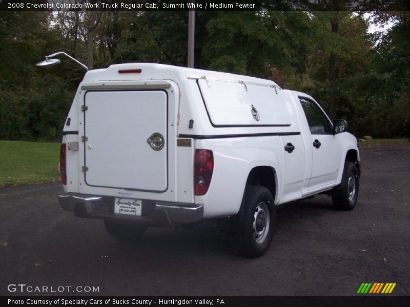 Summit White / Medium Pewter 2008 Chevrolet Colorado Work Truck Regular Cab