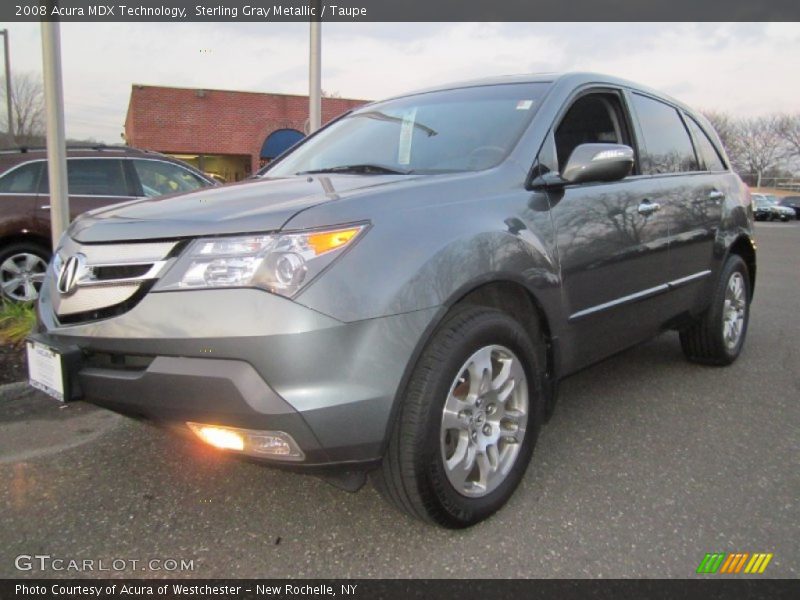 Sterling Gray Metallic / Taupe 2008 Acura MDX Technology