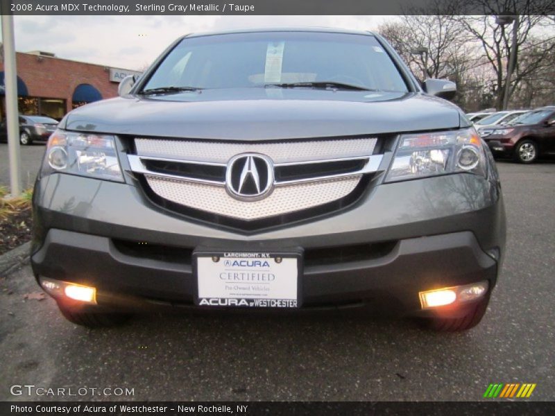 Sterling Gray Metallic / Taupe 2008 Acura MDX Technology
