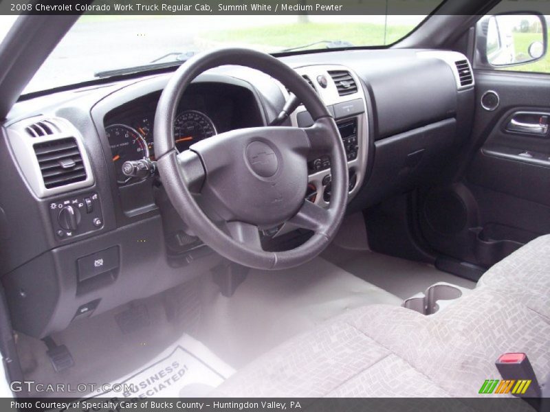 Summit White / Medium Pewter 2008 Chevrolet Colorado Work Truck Regular Cab