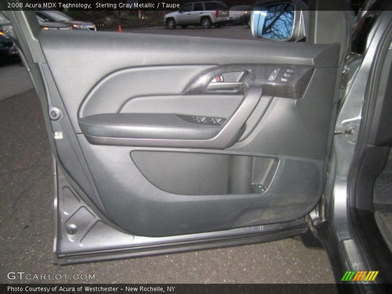 Sterling Gray Metallic / Taupe 2008 Acura MDX Technology