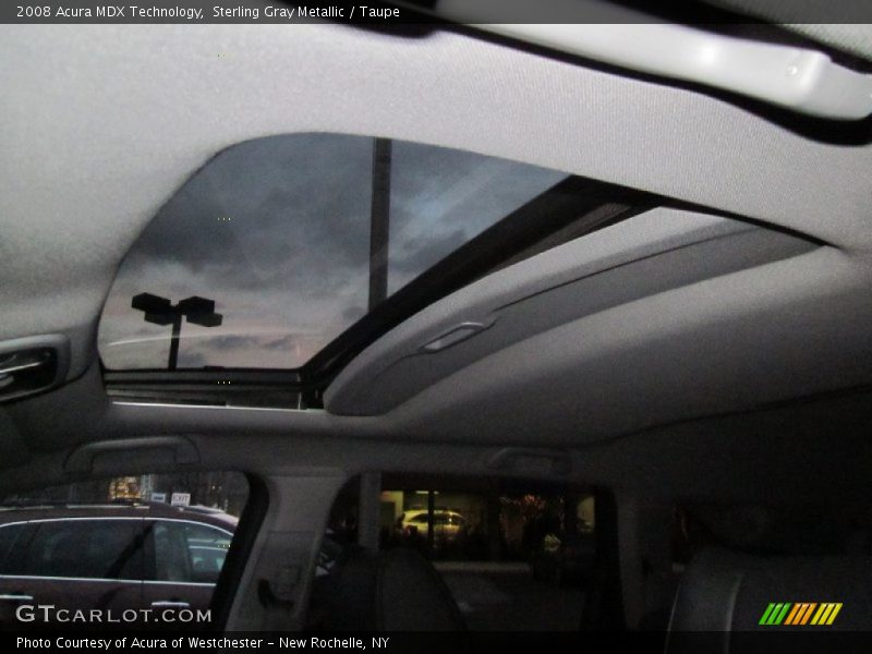 Sterling Gray Metallic / Taupe 2008 Acura MDX Technology